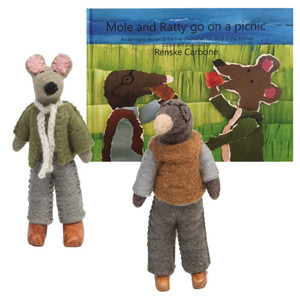 Mole and Ratty go on a Picnic Book and Toy | Papoose Toys Mole and Ratty go on a Picnic Book and Toy | Papoose Toys