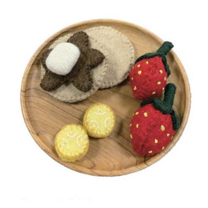 Pancake Set/8pc Felt Food by Papoose Toys| Pancake Set/8pc Felt Food by Papoose Toys|