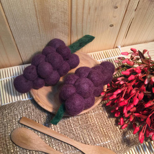 Bunch of Red Grapes Felt Food by Papoose Toys| Bunch of Red Grapes Felt Food by Papoose Toys|