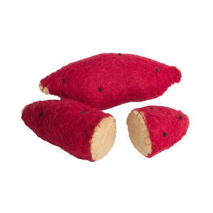 Sweet Potato/3pc Felt Food by Papoose Toys| Sweet Potato/3pc Felt Food by Papoose Toys|