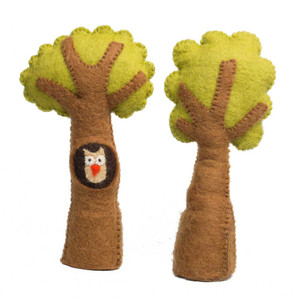 Tree & Owl Set 2 Piece Set by Papoose Toys| Tree & Owl Set 2 Piece Set by Papoose Toys|