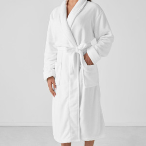 Plush White Bath Robe by Linen House| Plush White Bath Robe by Linen House|