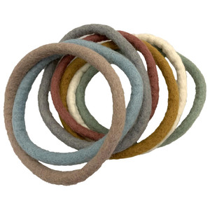 Earth Felt Rings 7 Piece Set by Papoose Toys Earth Felt Rings 7 Piece Set by Papoose Toys