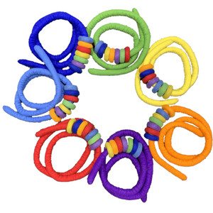 Felt Rope and Doughnut Set 56 Piece Set by Papoose Toys Felt Rope and Doughnut Set 56 Piece Set by Papoose Toys