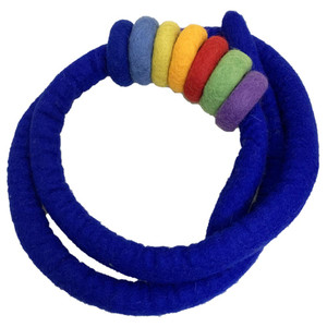 Felt Rope and Doughnut Set 8 Piece Set by Papoose Toys Felt Rope and Doughnut Set 8 Piece Set by Papoose Toys