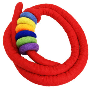 Felt Rope and Doughnut Set 8 Piece Set by Papoose Toys Felt Rope and Doughnut Set 8 Piece Set by Papoose Toys