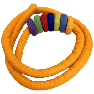 Felt Rope and Doughnut Set 8 Piece Set by Papoose Toys Felt Rope and Doughnut Set 8 Piece Set by Papoose Toys