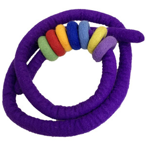 Felt Rope and Doughnut Set 8 Piece Set by Papoose Toys Felt Rope and Doughnut Set 8 Piece Set by Papoose Toys