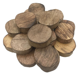 Small Teak Slices 10 Pieces by Papoose Toys Small Teak Slices 10 Pieces by Papoose Toys