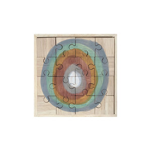 Hand Painted Earth Rainbow Moon wooden Jigsaw Puzzle by Papoose Toys Hand Painted Earth Rainbow Moon wooden Jigsaw Puzzle by Papoose Toys