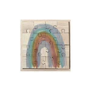 Hand Painted Earth Rainbow Arch wooden Jigsaw Puzzle by Papoose Toys Hand Painted Earth Rainbow Arch wooden Jigsaw Puzzle by Papoose Toys