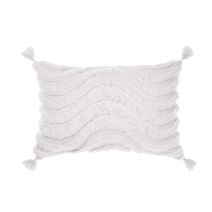 Amadora White Cushion 40x60cm | Linen House Amadora White Cushion 40x60cm | Linen House