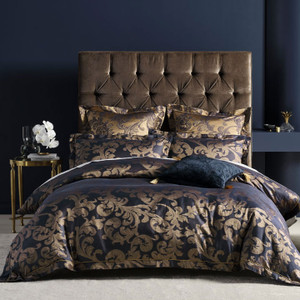 Verity Navy Quilt Cover Set | Grace by Linen House Verity Navy Quilt Cover Set | Grace by Linen House