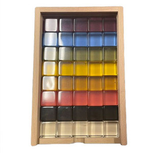 Earth 2.5cm Lucite Cubes 40pc | Papoose Toys Earth 2.5cm Lucite Cubes 40pc | Papoose Toys
