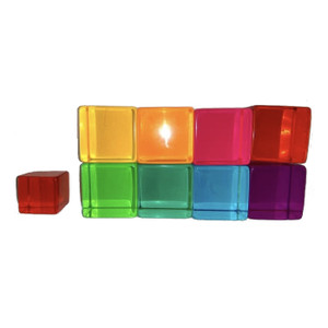 Phatt 3.5cm Lucite Cubes 10pc | Papoose Toys Phatt 3.5cm Lucite Cubes 10pc | Papoose Toys