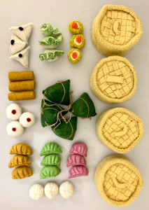 Yum Cha Full and Felt Steamer Set 35pc | Papoose Toys Yum Cha Full and Felt Steamer Set 35pc | Papoose Toys