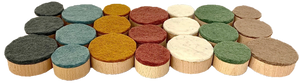 Earth Wood and Felt Discs | Papoose Toys Earth Wood and Felt Discs | Papoose Toys