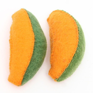 Pumpkin Pieces Wool Felt Toy Food Pumpkin Pieces Wool Felt Toy Food