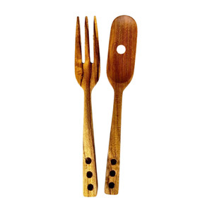 Wooden Fork and Spoon utensils Wooden Fork and Spoon utensils