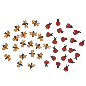 Wooden Bees & Ladybirds Wooden Bees & Ladybirds