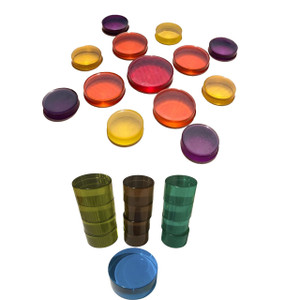 Small Mandala Lucite Pegs/13pc Small Mandala Lucite Pegs/13pc