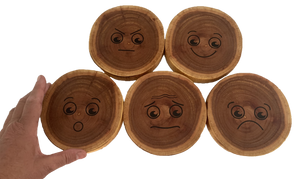 Wooden Mood Slices/5pc Wooden Mood Slices/5pc