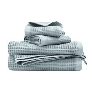 Waffle Towel Stack in cloud Waffle Towel Stack in cloud