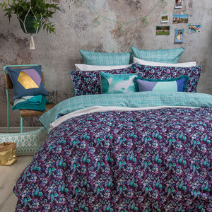 Bambury Evelyn Quilt Cover & Pillowcase Set| Bambury Evelyn Quilt Cover & Pillowcase Set|