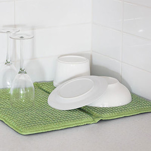 Bambury Microfibre Deluxe Dish Mat|Wasabi Bambury Microfibre Deluxe Dish Mat|Wasabi