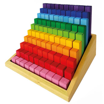 Bauspiel Stepped Colour Blocks 100 Piece Set