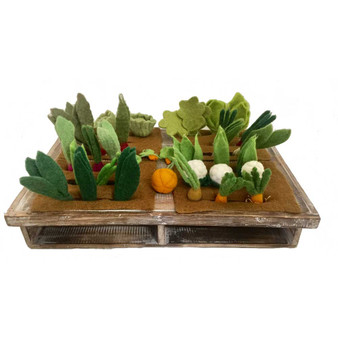 Grow A Garden 36 Mini Veg Felt Food by Papoose Toys