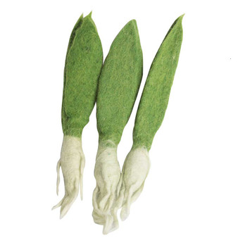 Mini White Radish/3pc Felt Food by Papoose Toys|