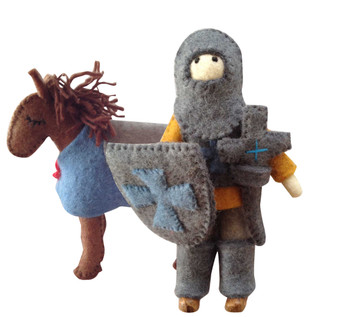 Knight/Horse Blue  by Papoose Toys|