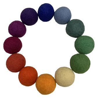 Goethe Felt Balls 5cm 36 Piece Set by Papoose Toys