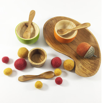 Wooden Paisley Plate | Papoose Toys