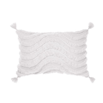 Amadora White Cushion 40x60cm | Linen House