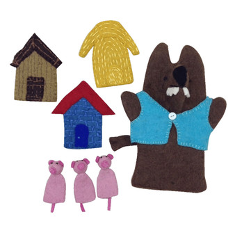 Three Little Pigs - Story Puppet  | Papoose Toys
