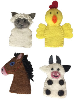 Farm Animal Finger Puppets | Papoose Toys