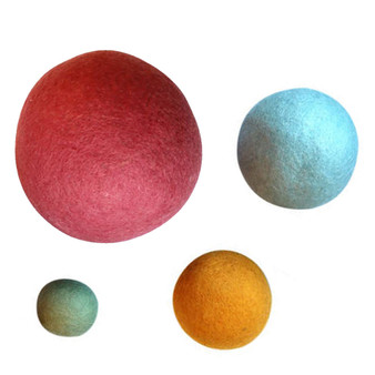 Earth Felt Balls 4pc Set | Papoose Toys