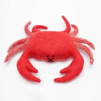 Wool Felt toy crab