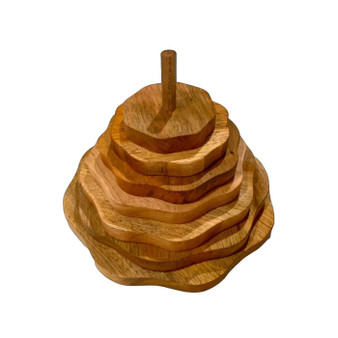 Wooden Ripple Stacker - Educational Toy