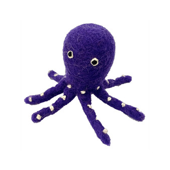 Wool felt Purple Octopus