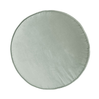 Toro Round velvet cushion in Stillwater by Linen house