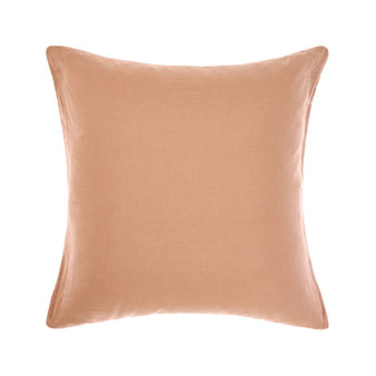 Nimes Clay pure linen European pillowcase by Linen House