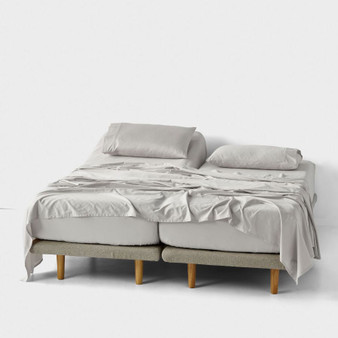 Linen House Split King Sheet Set in Grey