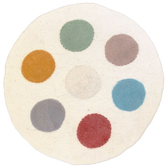 Earth Circles Felt Mat 70cm