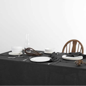 Nimes Magnet Tablecloth by Linen House|Dark Grey