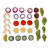 Salad Set/30pc Felt Food by Papoose Toys| Salad Set/30pc Felt Food by Papoose Toys|