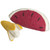 Banana and Watermelon/2pc Felt Food by Papoose Toys| Banana and Watermelon/2pc Felt Food by Papoose Toys|
