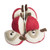 Apple pieces/6pc Felt Food by Papoose Toys| Apple pieces/6pc Felt Food by Papoose Toys|
